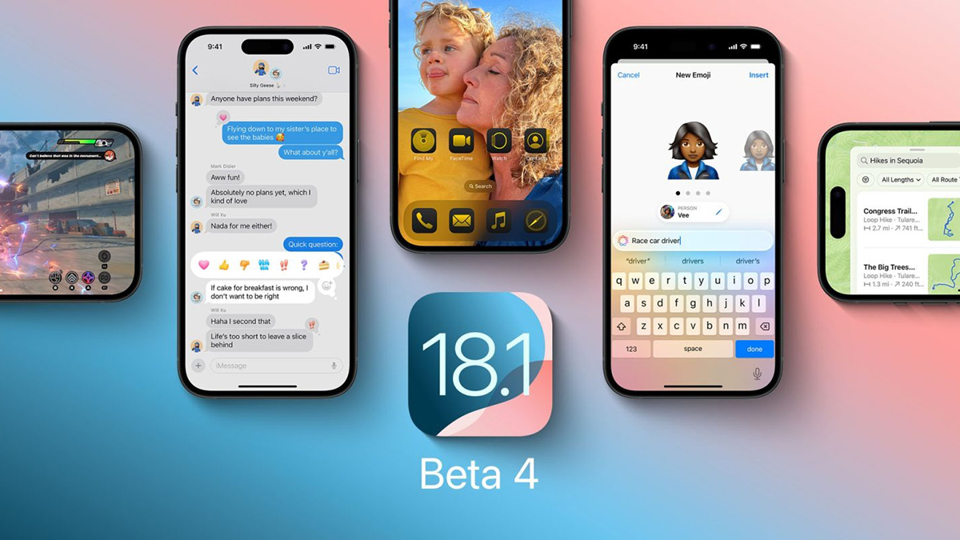 Apple ph&aacute;t h&agrave;nh iOS 18.1 beta 4