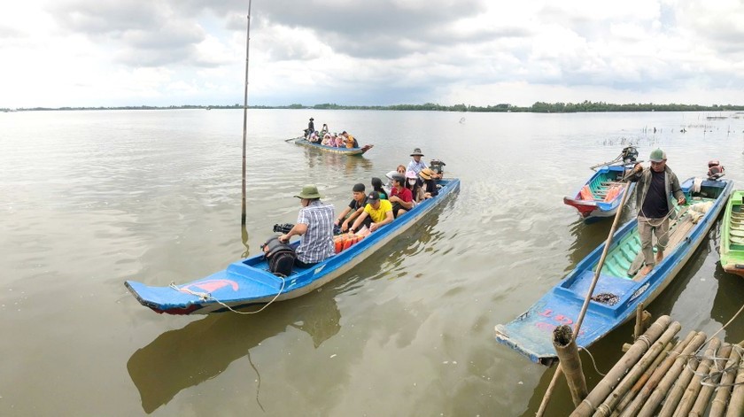 Du kh&aacute;ch tr&atilde;i nghiệm bắt ngh&ecirc;u ở b&atilde;i biển (Ho&agrave;ng Nam)