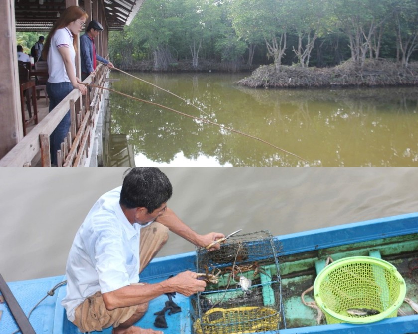 C&acirc;u c&aacute;, đặt cua trong tour du lịch tr&atilde;i nghiệm (Ho&agrave;ng Nam)