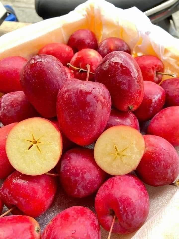 T&aacute;o cherry c&oacute; vỏ đỏ, bắt mắt giống quả cherry.