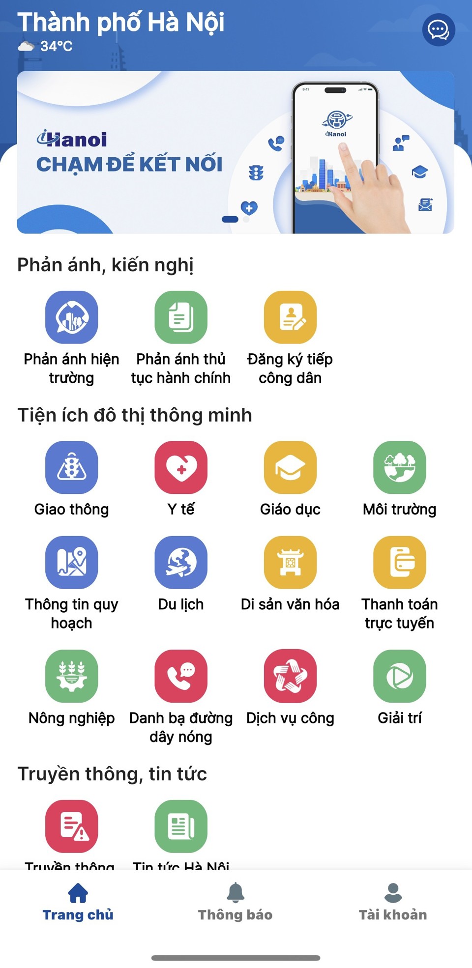 H&agrave; Nội triển khai mở rộng nền tảng &ldquo;C&ocirc;ng d&acirc;n Thủ đ&ocirc; số&rdquo;