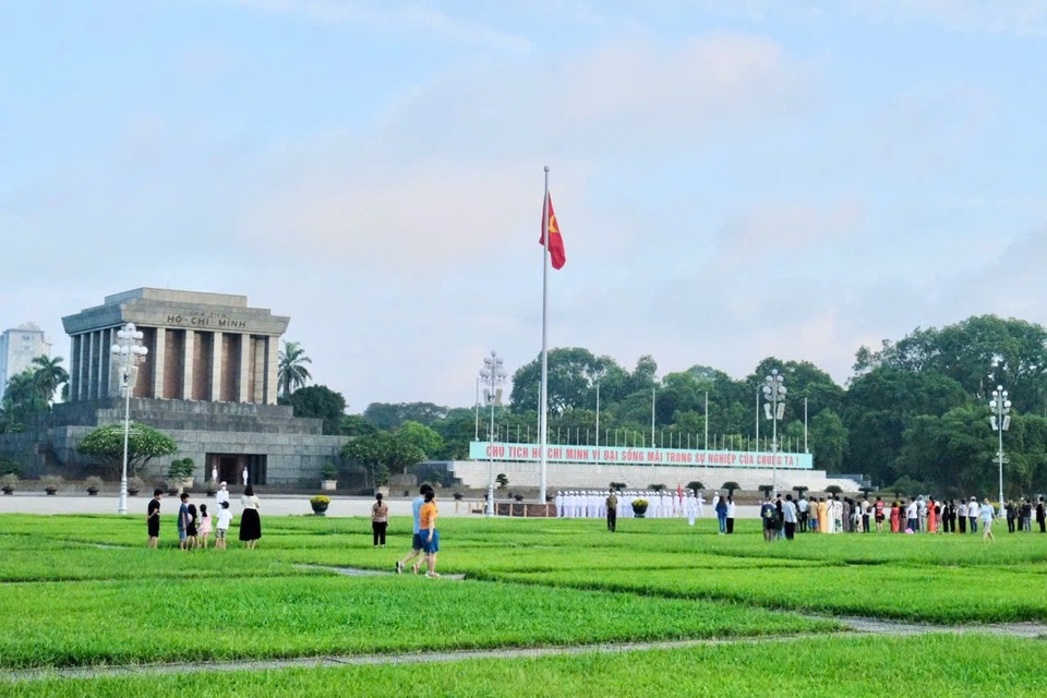 Lăng Chủ tịch Hồ Ch&iacute; Minh. Ảnh: Thuỳ Dương