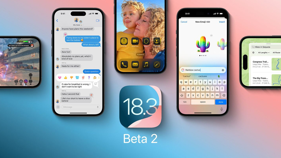 Apple ph&aacute;t h&agrave;nh iOS 18.3 beta 2