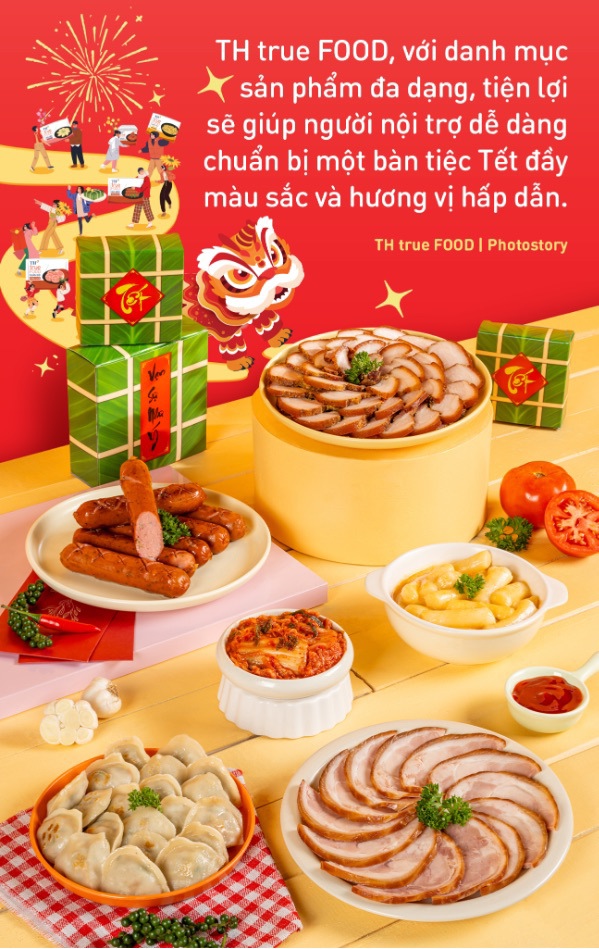 Menu “vừa ngon vừa nhàn” đãi khách dịp Tết với bộ sản phẩm TH true FOOD - Ảnh 1