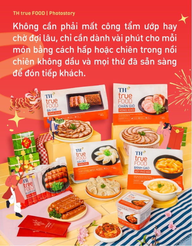 Menu “vừa ngon vừa nhàn” đãi khách dịp Tết với bộ sản phẩm TH true FOOD - Ảnh 4